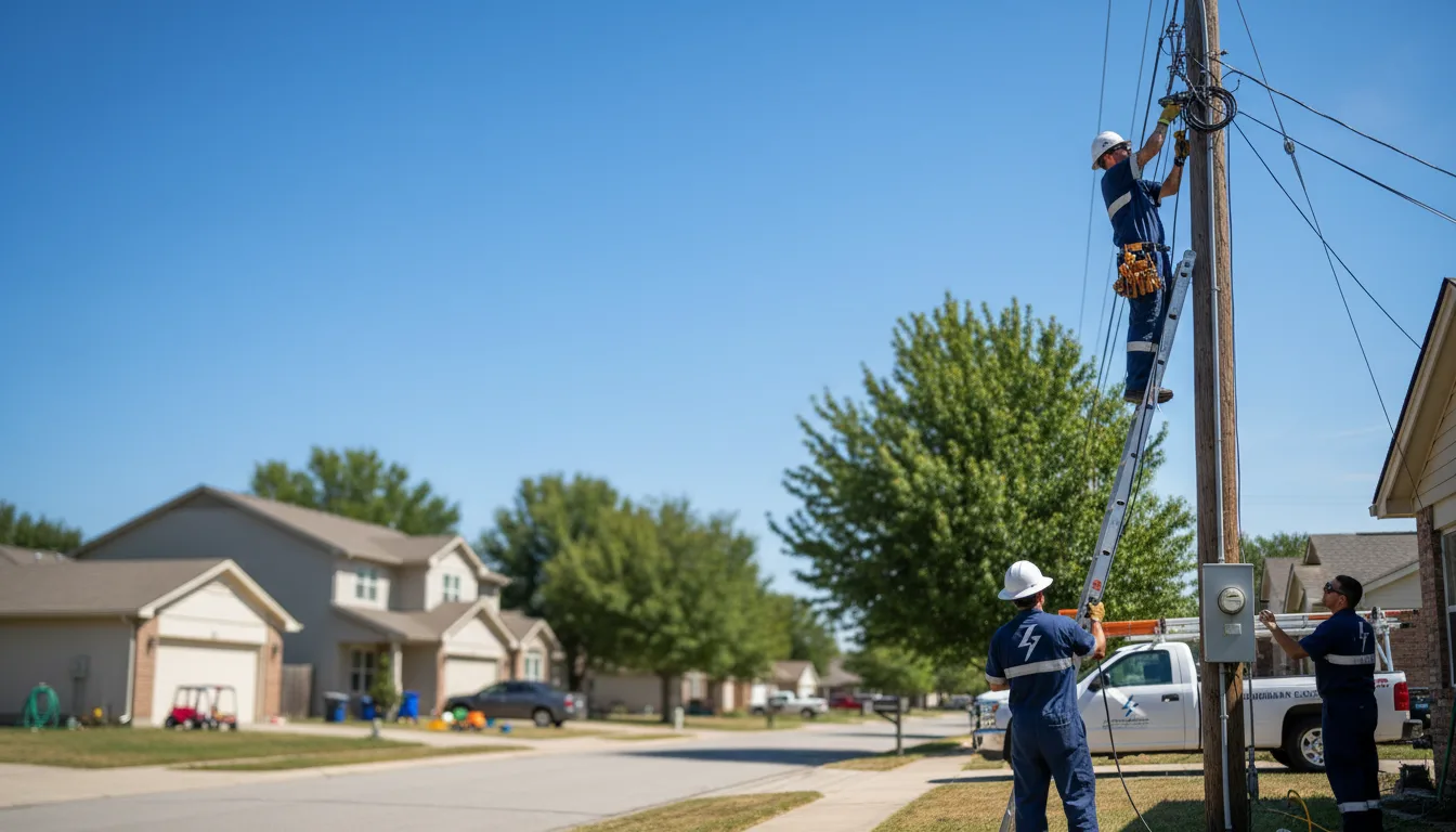 Residential electrician providing installation services in Hoxie, AR